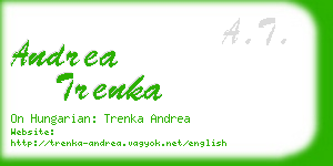 andrea trenka business card